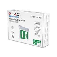 V-TAC VT835 2W Recessed Fixed Emergency Exit Light With Samsung LED 6000K (VT-522-S)_base