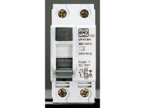 MK Electric Residual Current Device 2 Pole 2 Module 63 Amp 300mA Trip 5860S_base
