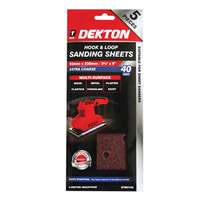 DEKTON DT80742 Hook And Loop Sanding Sheets 93mmx 5pc_base
