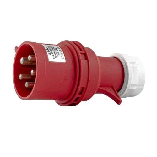 415V 32A Red 3 Pin + Earth Socket_base