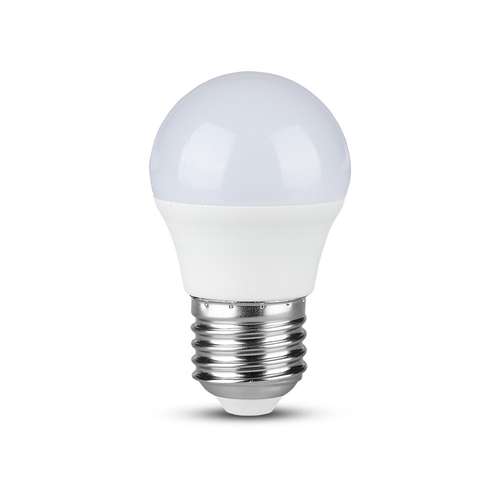 V-TAC LED Light G45 Plastic Bulbs E27 Base Samsung Chip White 5.5W_base