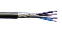 6944X 1.5mm² Black 4 Core SWA Armoured Cable, 23 Amps, 1m_base