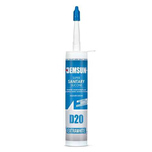 Demsun DS02206 D20 Super Sanitary Silicone Sealant Transparent & Adhesives White_base