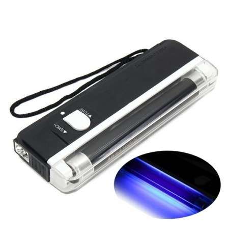 BLB4 Mini Portable UV Lamp Ultraviolet Black Money Detector Bank Notes Check Torch Flash Light 4W_base