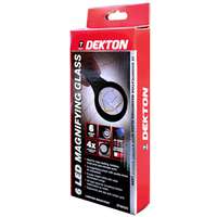 Dekton DT60220 6 LED Magnifying Glass 4x Magnifier Reading Light_base