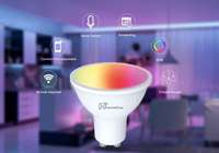 HOMEFLOW B-5001 Gu10 Dimmable Color Changing Smart Bulb RGB and C/W 5 Watts_base