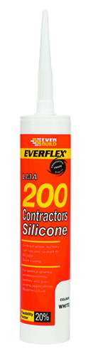 Everbuild 200 Contractors LMA Silicone, 295ml_base