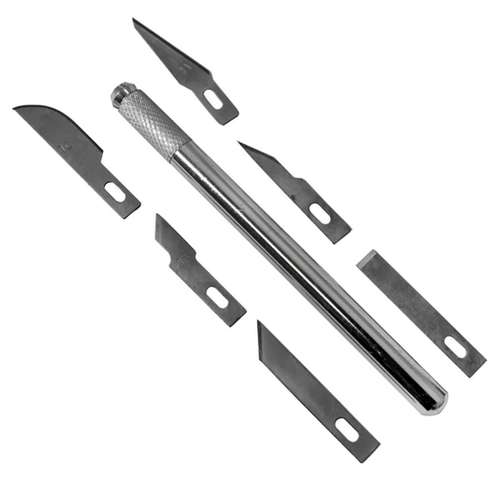 Dekton DT60970 7PC Hobby Kit 6 Different Blades Precision Knife Cutter_base
