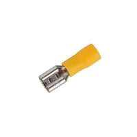 RONBAR FPTY6.3 High-Quality 6.3mm Insulated Female Push On Terminal Copper Yellow_base