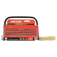 DEKTON DT45710 5 Blades Wooden Handle Metal Frame Coping Saw_base