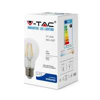 V-TAC VT287 6W A60 LED Filament Bulb Samsung Chip 2700K E27(VT-256) _base