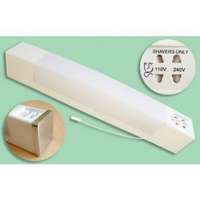 18W Low Energy Dual Voltage Shaver Light White IP44_base