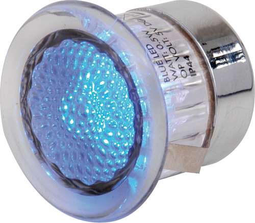 IP44 Clear LED Kit 4 x 0.5W Blue LEDs_base