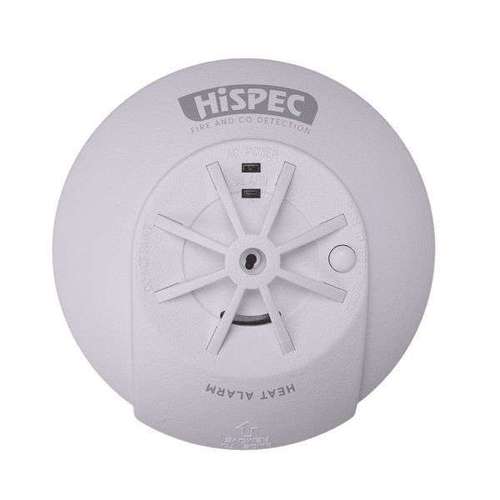 Hispec Mains Heat Alarm - Radiofrequency w/10yrlithium PRO