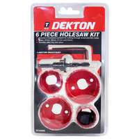 DEKTON DT45805 6 Piece Holesaw Kit Includes Allen Key & Arbo_base