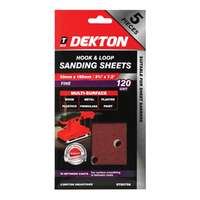 DEKTON DT80758 Hook And Loop Sanding Sheets 93mmx 5pc_base