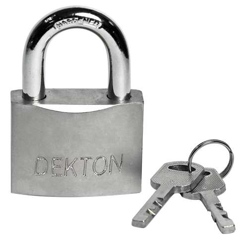 Dekton DT70178 30mm High security Snap Shut Satin Padlock_base