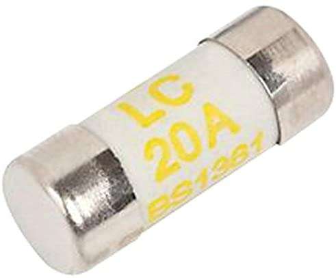 Deligo CLA20 Type L Domestic Consumer Unit Fuses BS1361 20Amp Yellow_base