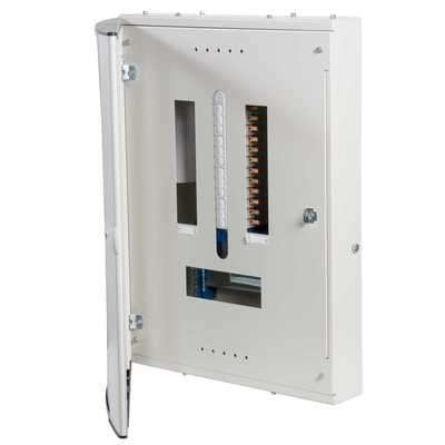 Hager JK108BG High-Quality 3 Phase Distribution Board With Glazed Door 8 Way_base