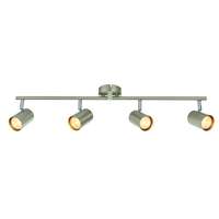 SAXBY SAX73689 Arezzo Two Bar With Four Spotlights Adjustable Brushed Chrome Modern_base
