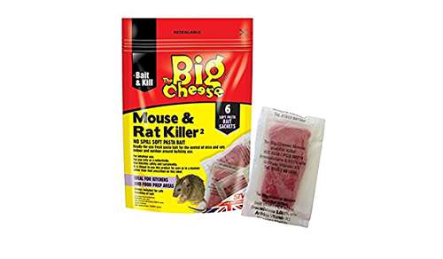 Big Cheese STV222 Mouse Rat Killer2 Pasta Sachets 6Pc_base