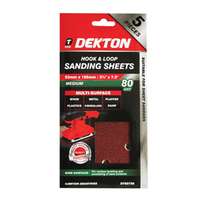 DEKTON DT80756 Hook And Loop Sanding Sheets 93mmx 5pc_base