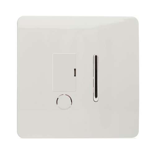 Trendi Switch ART-FSWH 13 Amp Fused Spur with Flex Outlet, Ice White