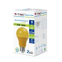 V-TAC VT7342 9W LED Yellow Color Light GLS A60 Shape Plastic Bulb 3000K E27_base