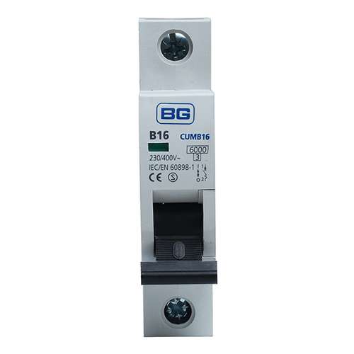 BG CUMB16 Single Pole Miniature MCB Circuit Breaker-16A_base