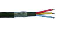 6943X 10.0mm² Black 3 Core SWA Armoured Cable, 73 Amps, 1m_base