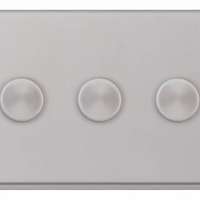 Selectric 3 Gang 2 Way 400W Dimmers Push On / Off, 7MPRO_base