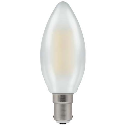 Crompton CRCAN5SBCWWOP LED Candle Filament **Pearl** Dimmable 5W 2700K SBC-B15