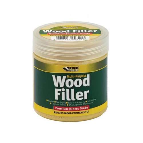 Multi purpose premium joiners grade wood filler - Filling small imperfections in wood - 250ml - Light Oak