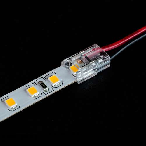 Quik Strip IP20 Strip to Wire Clip Connections with 10mm PCB - Wireless Clip Connector for COB SMD LED Strips