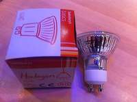 240V MAINS VOLTAGE HALOGEN 50W GU10 LAMP BULB x24 PIECES SAINSBURY'S BASIC RANGE_base