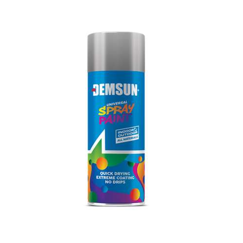 Demsun Spray Paint-400ml-Gloss Aluminium_base