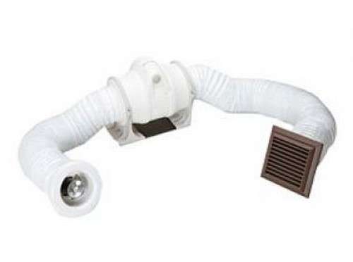 Xpelair BriteX 100mm (4") Inline Shower Fan with Timer, Turbo, White, BX100WT, 92277AW_base