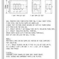 CO60TPN Three phase sealable one way cut out box with 60A series 7 fuse ...