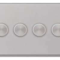 Selectric 4 Gang 2 Way 400W Dimmers Push On / Off, 7MPRO_base