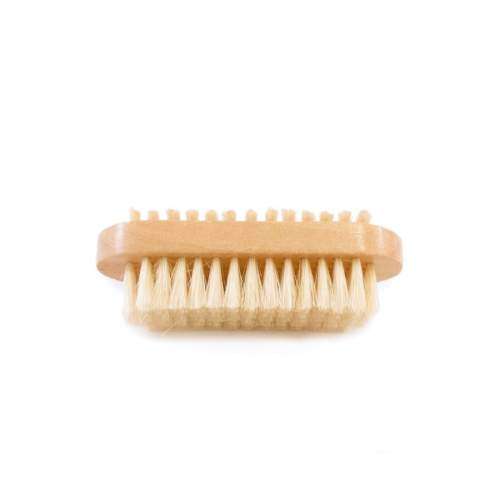 B458 High-Quality Attractive Wooden Dual Sided Nail Care Soft Bristle Brush_base