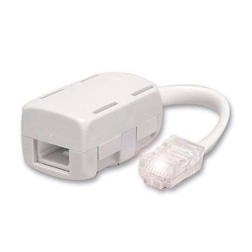 LYVIA TELBTRJ45 High Quality Telephone To RJ45 Adapter With White Cable_base