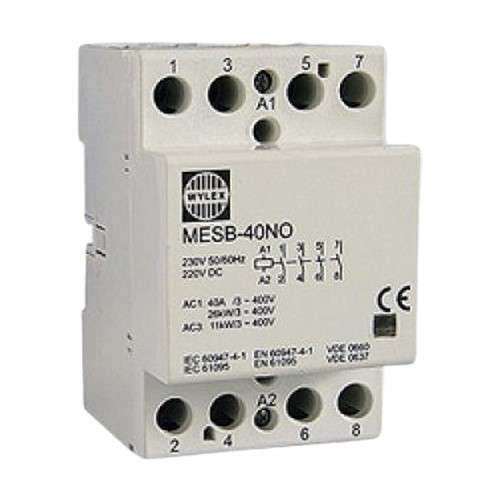 Wylex Mesb-40No 40A Contactor 4 Pole 1 Module_base