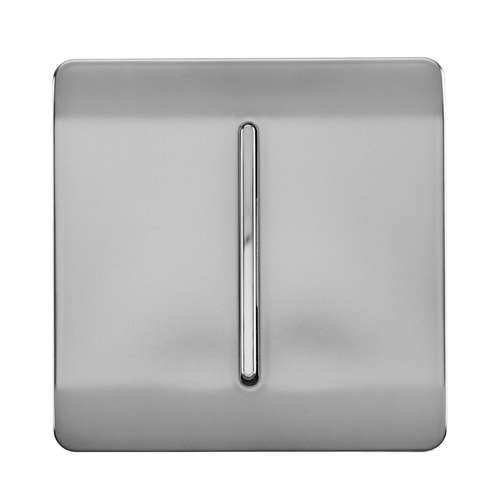 Trendi Switch ART-ART-SSR1BS 1 Gang Retractive Home Automation Switch, Steel
