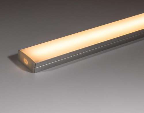 23mm x 10mm (W x H)  Surface Aluminium Double LED Profile with Opal PC Diffuser - Max Strip Width 21