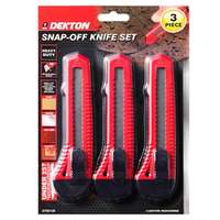 Dekton DT60126 3 Piece Snap-Off Knife Set Large Retractable Blade_base