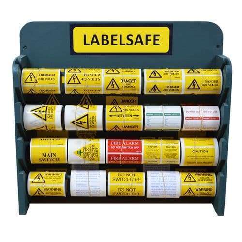 SAFETY LABELS RCD Test (Roll of 100 Labels) - 6 MONTHLY