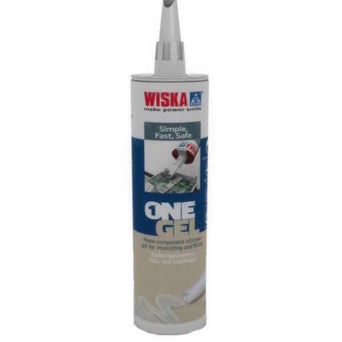 Wiska ONEGEL Electricians Silicone Sealant Non-Setting Gel Clear 300ml_base