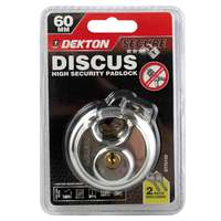 Dekton DT70150 60mm Stainless Steel Discus Padlock Includes 2 Extra Keys_base