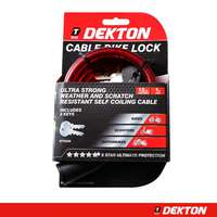 Dekton DT70335 12mm X 1m Bike Cable Lock with 2 Keys_base