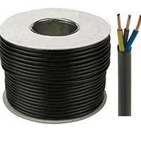 3183R 1.0mm² Black Tough Rubber 3 Core Cable, 10 Amps_base